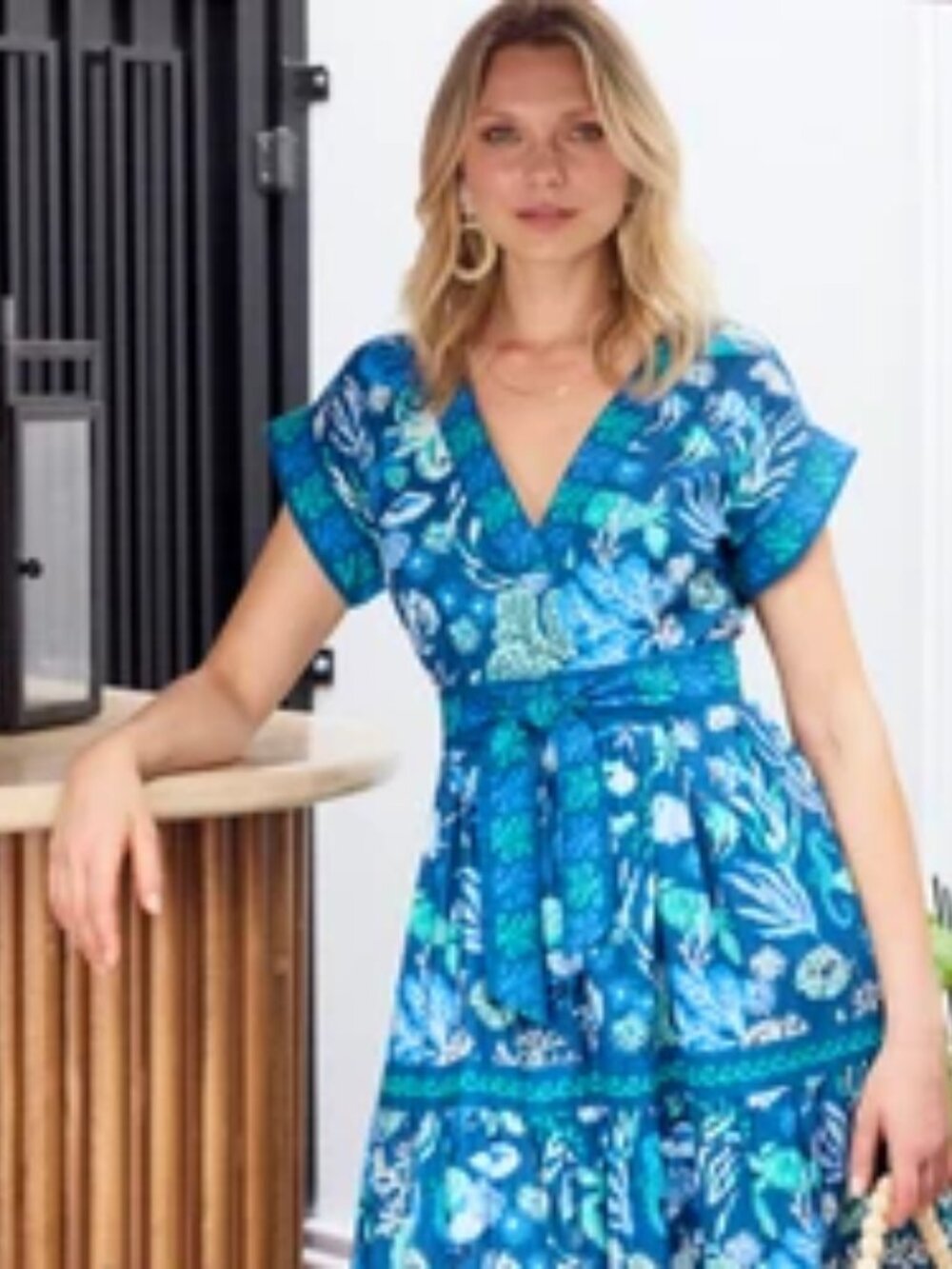 Printfresh Beachy Keen Oceania Tiered Dress
